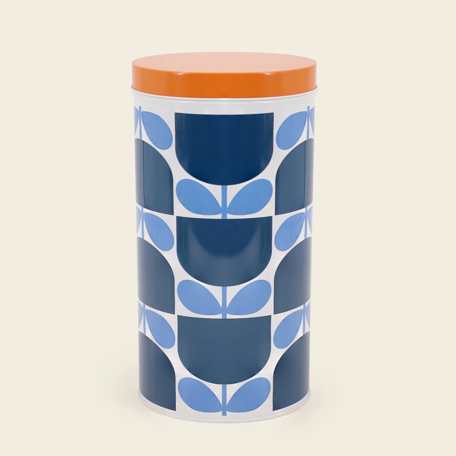 Nesting Canister Tins - Set Of 3 Block Flower - Image 2