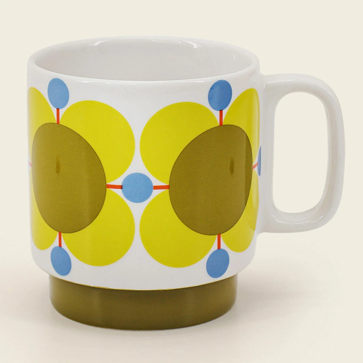 Orla Kiely Atomic Flower Set Of 6 Stacking Mugs 9 Orla Kiely Atomic Flower Set Of 6 Stacking Mugs - Image 9