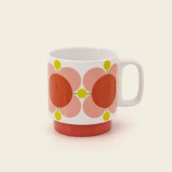 Stackable Large Mug Set Of 6 - Atomic Flower -Home Furnishing Store 149205okset4stackingmugsatomicflower3sideview