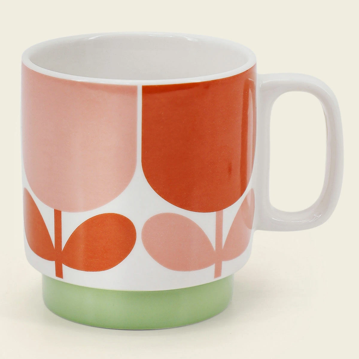 Orla Kiely Block Flower Set Of 4 Stacking Mugs 6 Orla Kiely Block Flower Set Of 4 Stacking Mugs - Image 6