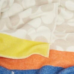 Wool Jacquard Blanket - Puzzle Flower -Home Furnishing Store 22aeblanpzf2