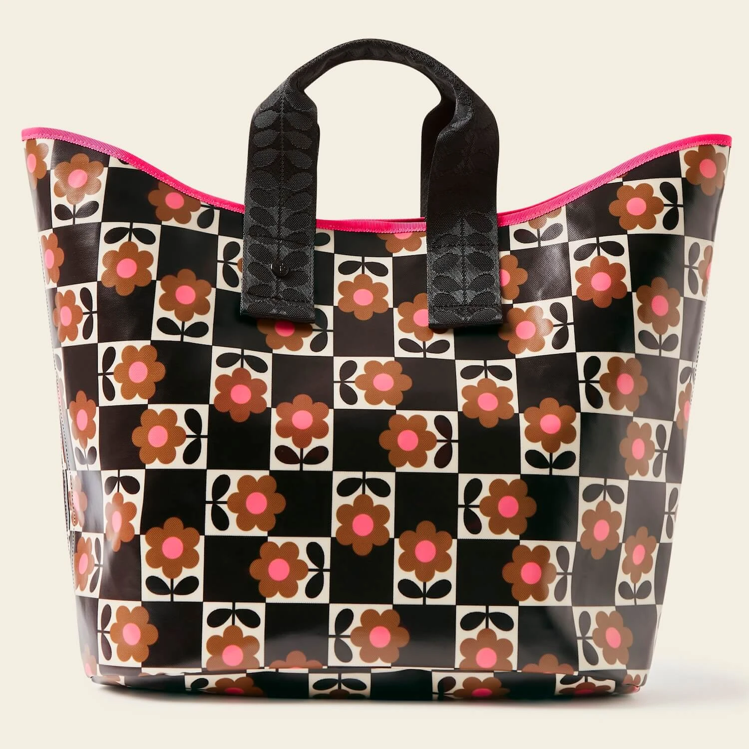 Carryall Large Tote - Flower Pot Chestnut 1 Carryall Large Tote - Flower Pot Chestnut