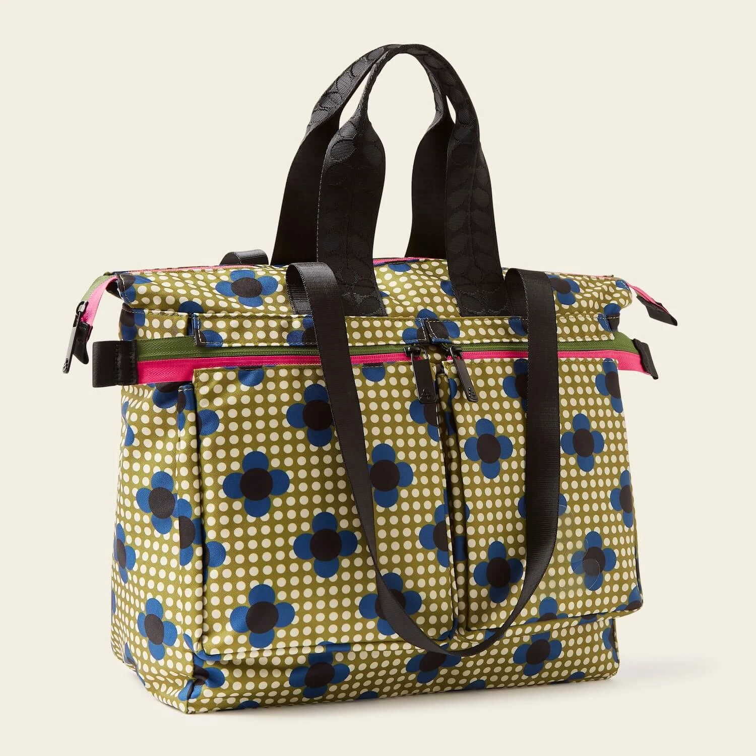 Axis Tote - Flower Polka Dot Olive 3 Axis Tote - Flower Polka Dot Olive - Image 3