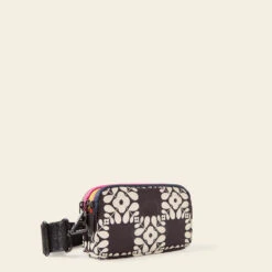 Tripod Crossbody - Lattice Flower Tile Onyx -Home Furnishing Store 24SELFT783 0012 TripodCrossbody LatticeFlowerTileOnyx2
