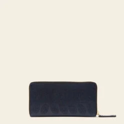 Forget Me Not Wallet - Navy Punched Flower -Home Furnishing Store 24SELLE122 4110 ForgetMeNotWallet NavyPunchedFlower3