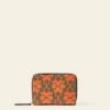 Celia Medium Wallet - Tomato Puzzle Flower