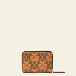 Celia Medium Wallet - Tomato Puzzle Flower -Home Furnishing Store 24SELLE824 6120CeliaMediumWallet TomatoPuzzleFlower3