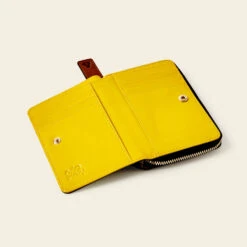 Celia Medium Wallet - Daffodil Punched Flower -Home Furnishing Store 24SELLE824 7070CeliaMediumWallet DaffodilPunchedFlower4