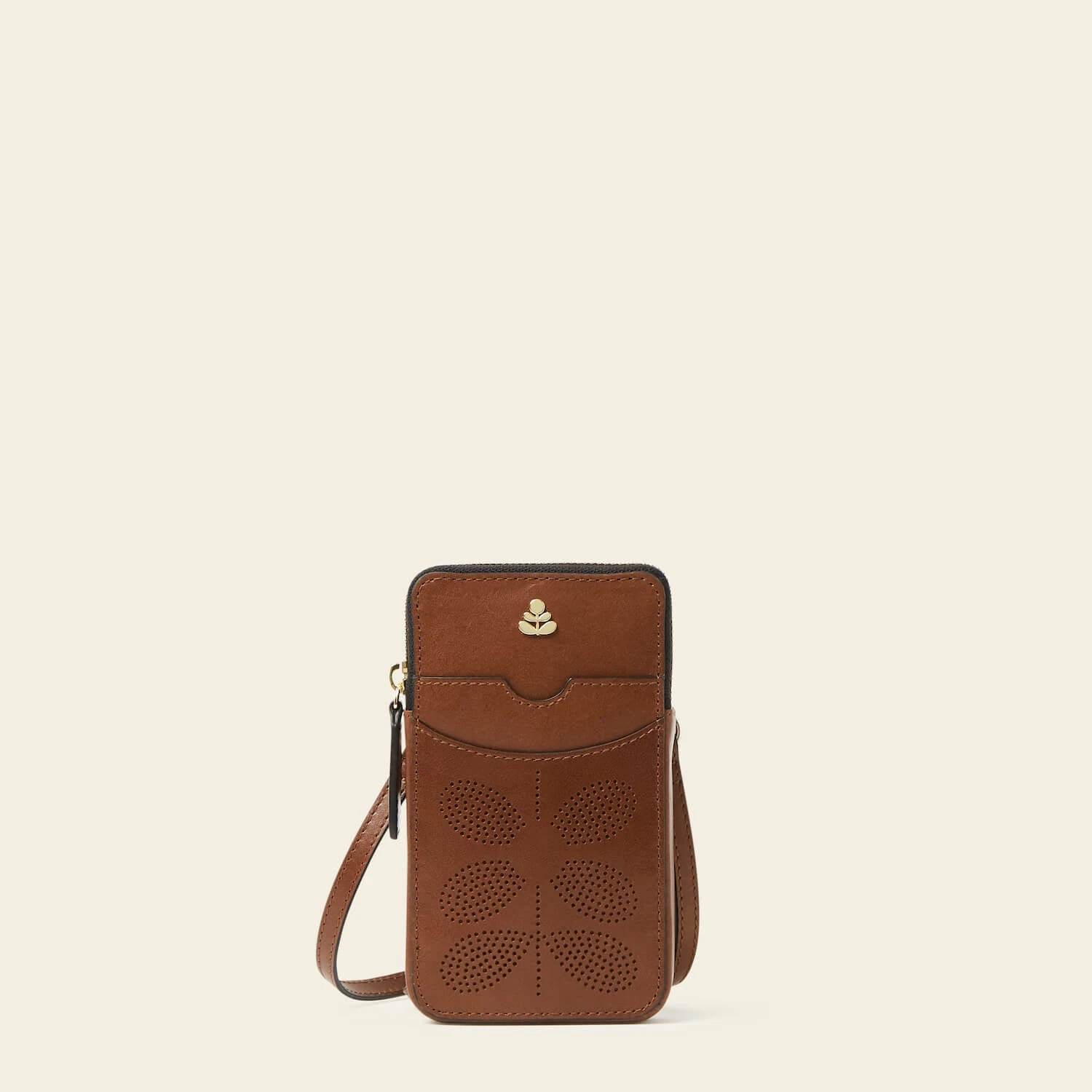 Ariel Phone Case - Tan Punched Flower 1 Ariel Phone Case - Tan Punched Flower