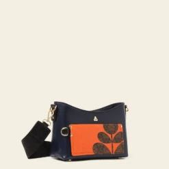 Carrymin Crossbody - Navy Puzzle Flower -Home Furnishing Store 24SELLE833 4110 CarryminCrossbody NavyPuzzleFlowerEmblem2