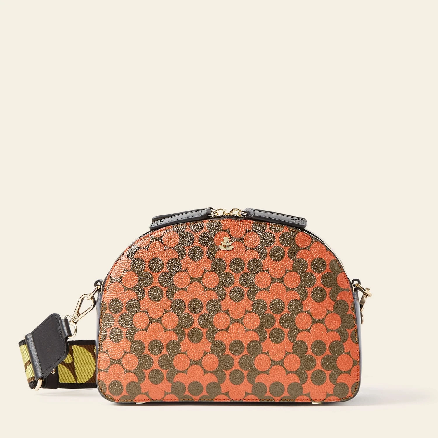 Luna Crossbody - Tomato Puzzle Flower 2 Luna Crossbody - Tomato Puzzle Flower - Image 2