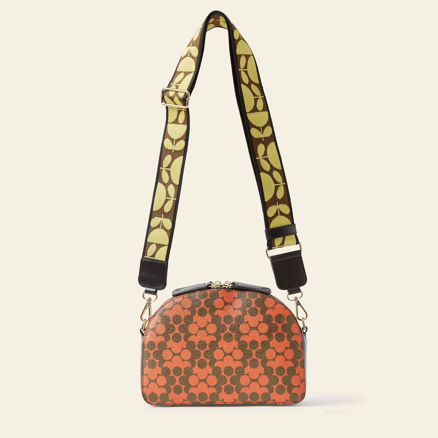 Luna Crossbody - Tomato Puzzle Flower 4 Luna Crossbody - Tomato Puzzle Flower - Image 4