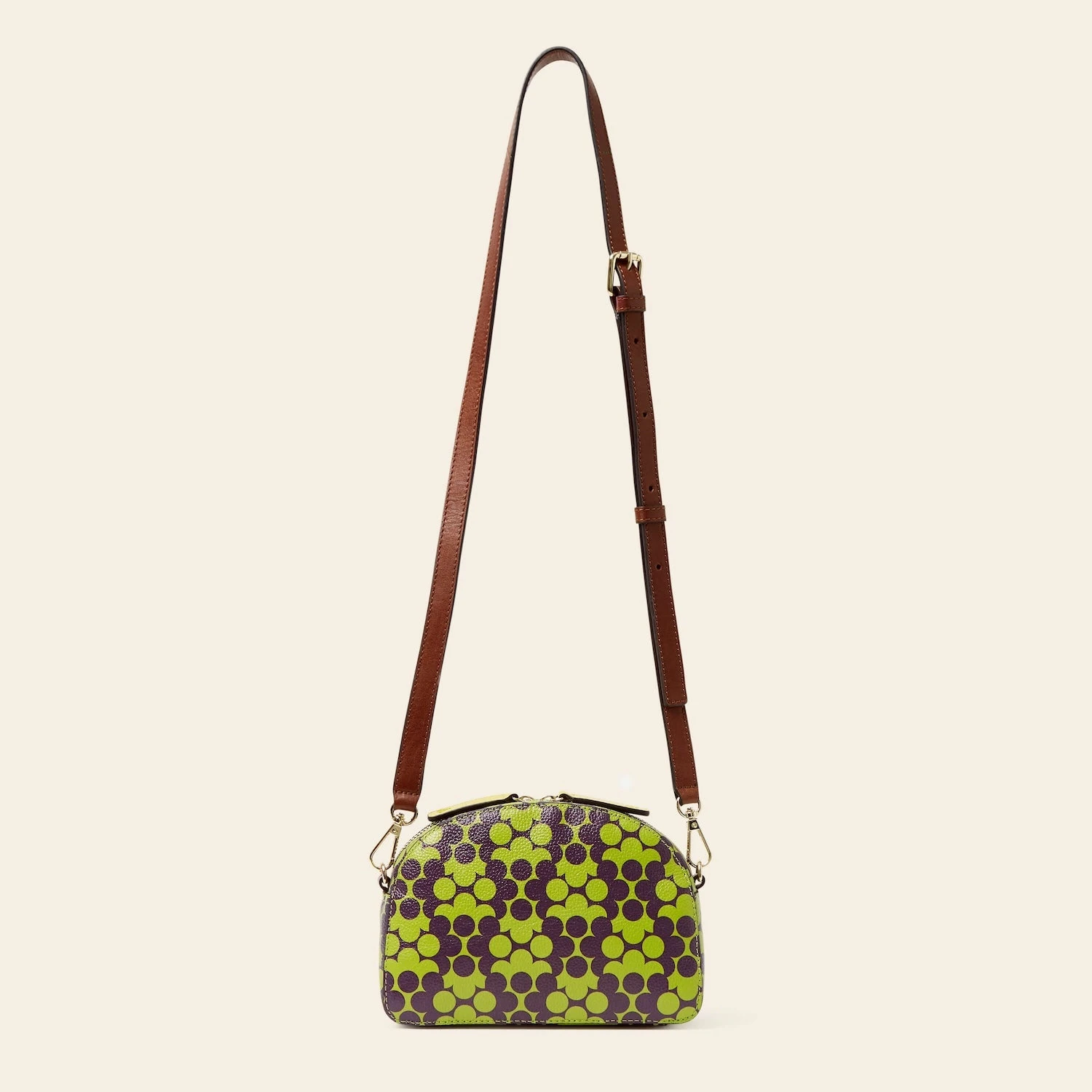 Babaluna Crossbody - Purple Puzzle Flower 4 Babaluna Crossbody - Purple Puzzle Flower - Image 4