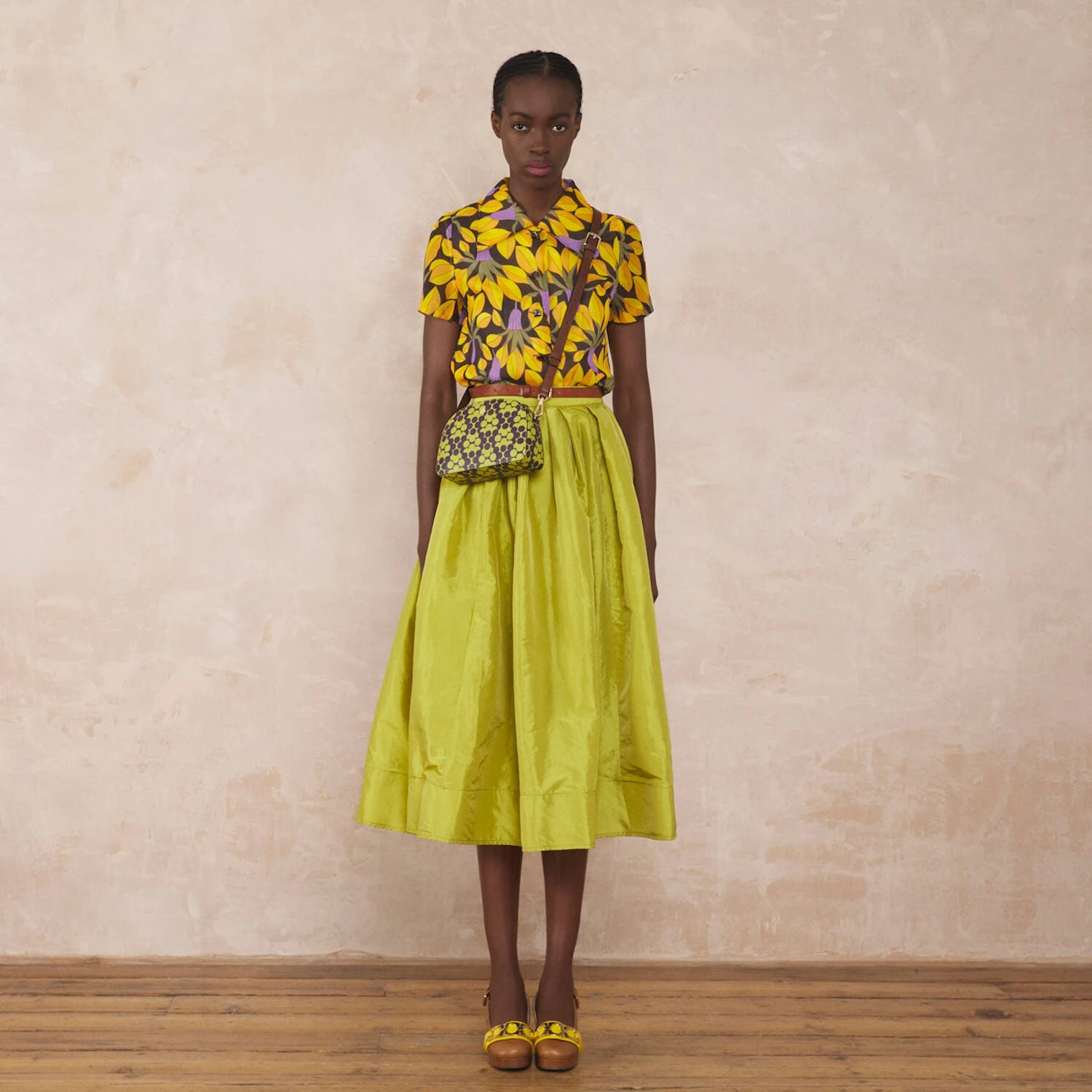 Babaluna Crossbody - Purple Puzzle Flower 2 Babaluna Crossbody - Purple Puzzle Flower - Image 2