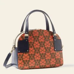 Luna Bowling Bag - Tomato Puzzle Flower -Home Furnishing Store 24SELLE889 6120LunaBowlingBag TomatoPuzzleFlower2