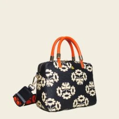 Block Medium Handbag - Posey Flower Midnight -Home Furnishing Store 24SEPOF838 4100BlockMediumHandbag PoseyPowerMidnight1 847544cc f6fe 402e 89cf ede6e3c7f40b