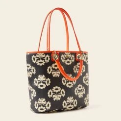 Smile Tote - Posey Flower Midnight -Home Furnishing Store 24SEPOF866 4100SmileTote PoseyPowerMidnight2