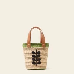 Sunday Mini Basket Bag - Puffin Green 8 Sunday Mini Basket Bag - Puffin Green -Home Furnishing Store 24SERAF886 3000 SundayMiniTote PuffinGreen3