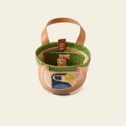 Sunday Mini Basket Bag - Puffin Green 9 Sunday Mini Basket Bag - Puffin Green -Home Furnishing Store 24SERAF886 3000 SundayMiniTote PuffinGreen4