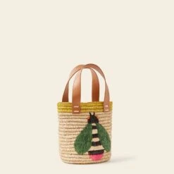 Sunday Mini Basket Bag - Bug Yellow -Home Furnishing Store 24SERAF886 7010 SundayMiniTote BugYellow2