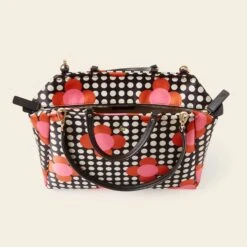 Opera Big Tote - Fuchsia Flower Polka Dot -Home Furnishing Store 24SESAT861 6710 OperaBigTote FuchsiaFlowerPolkaDot4