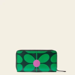 Forget Me Not Wallet - Sixties Stem Emerald -Home Furnishing Store 24SESIX122 3100ForgetMeNotWallet SixtiesStemEmerald3