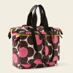 Axis Tote - Striped Flower Azalea -Home Furnishing Store 24SESTF862 6730AxisTote StripedFlowerAzalea2