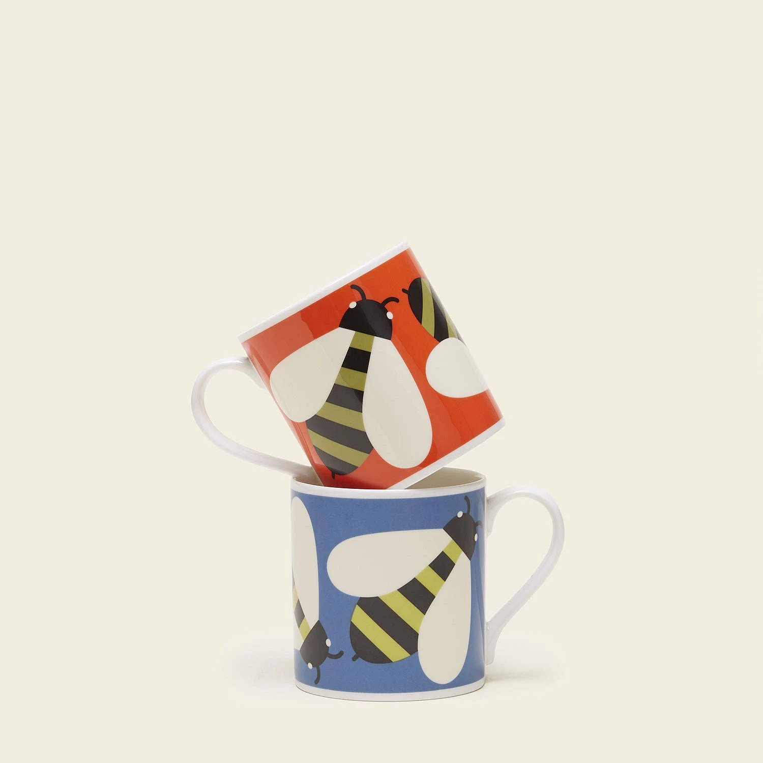 Large Mug Set Of 2 - Busy Bee 1 Large Mug Set Of 2 - Busy Bee