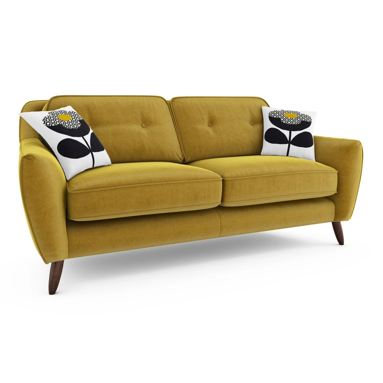 Orla Kiely Laurel Large Velvet Sofa 1 Orla Kiely Laurel Large Velvet Sofa