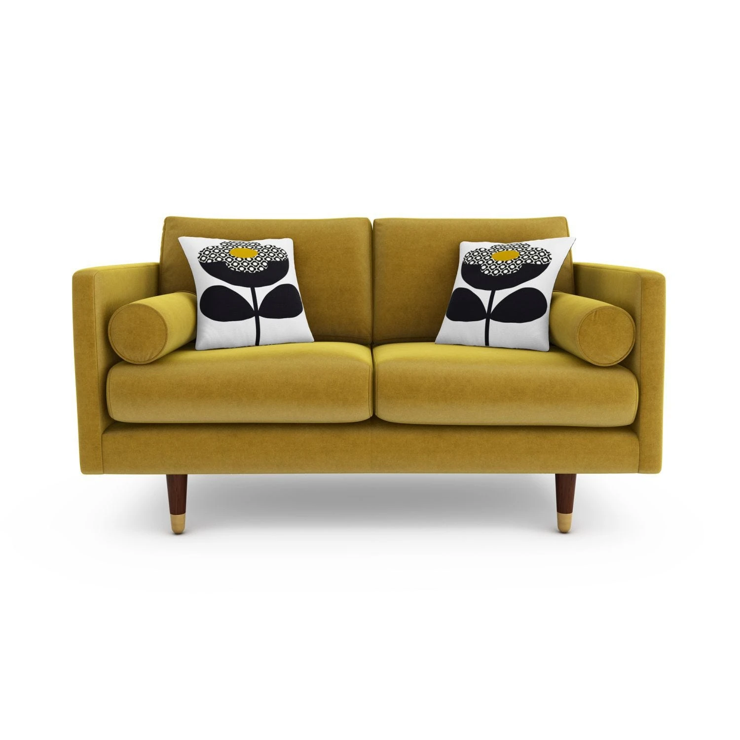 Orla Kiely Mimosa Small Velvet Sofa 3 Orla Kiely Mimosa Small Velvet Sofa - Image 3