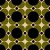 Atomic Flower Khaki Wallpaper - Sample