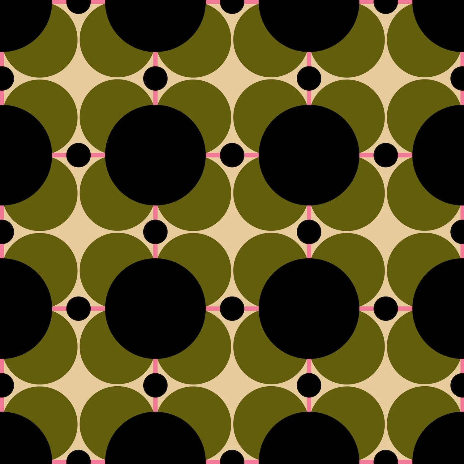 Atomic Flower Khaki Wallpaper - Sample 1 Atomic Flower Khaki Wallpaper - Sample
