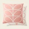 Linear Stem Pale Rose Cushion