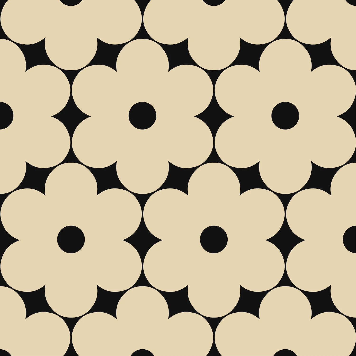 Flower Power Wallpaper - 70cm X 10m 2 Flower Power Wallpaper - 70cm X 10m - Image 2