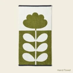 Cut Stem Towels Moss/Charcoal -Home Furnishing Store LabelledEDITEDCut Stem moss charcoal Hand Towel 1