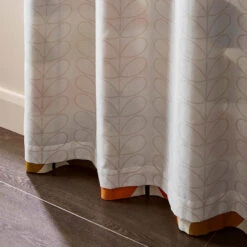 Solid Stem Lined Eyelet Curtains - Auburn 5 Solid Stem Lined Eyelet Curtains - Auburn -Home Furnishing Store Orlakiely StemAuburnReverse
