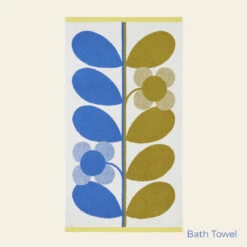 Stem Bloom Duo Towels Blue Fawn -Home Furnishing Store StemBloomDuoTowelsBlueFawn BathTowel