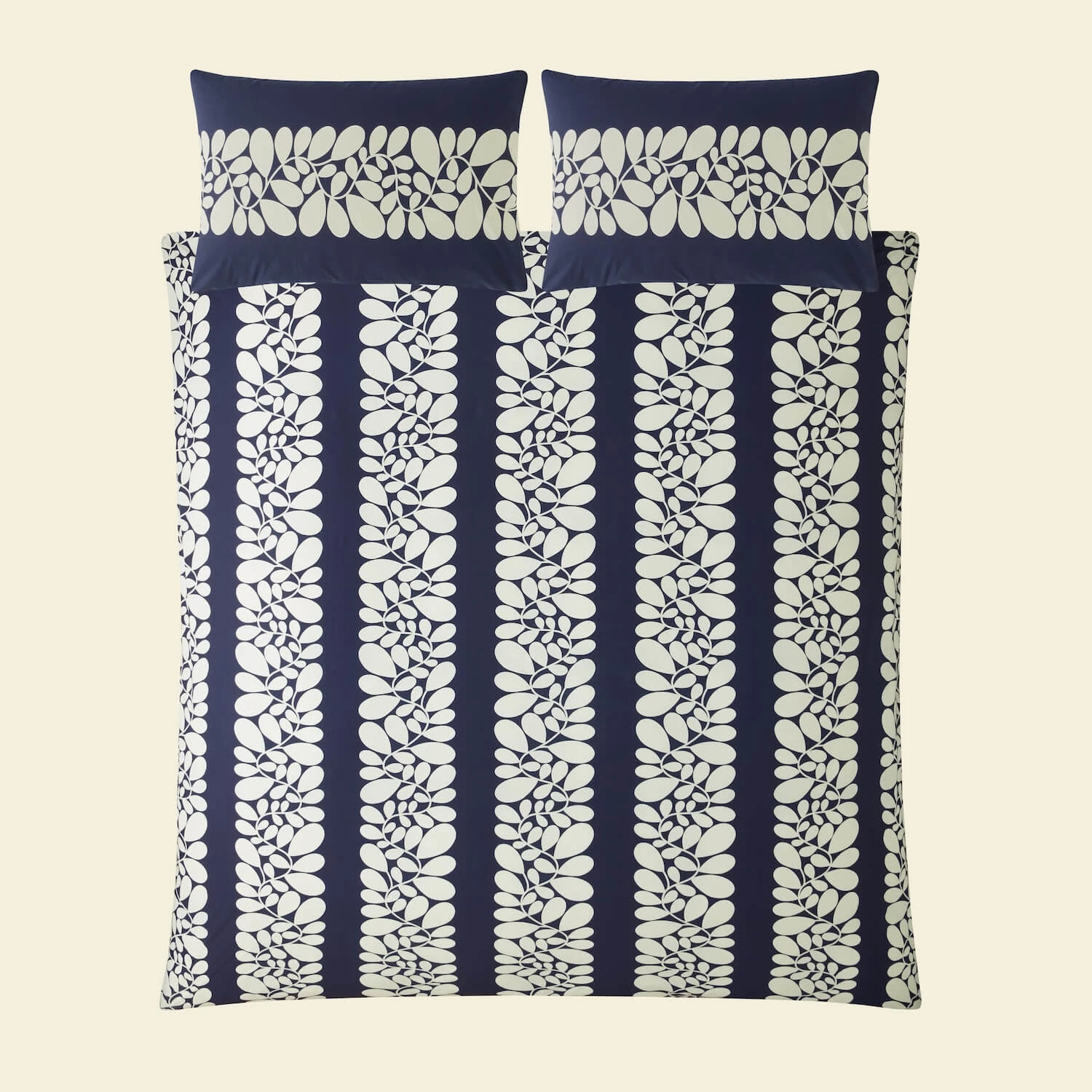 Sycamore Stripe Bed Linen Space Blue 2 Sycamore Stripe Bed Linen Space Blue - Image 2