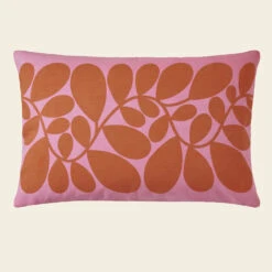 Sycamore Stripe Cushion Tomato / Pink -Home Furnishing Store SycamoreStripeTomato Pink Reverse