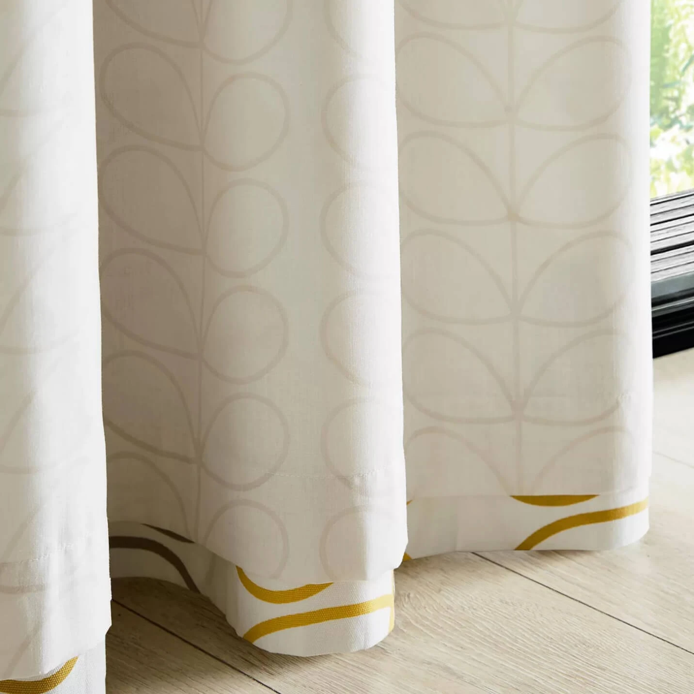 Trio Stem Ochre Curtains 3 Trio Stem Ochre Curtains - Image 3