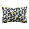 Orla Kiely Japonica Flower 100% Cotton 200 Thread Count Pillowcase Pair - Graphite/Yellow