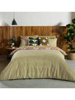Orla Kiely Flower Tile 100% Cotton Duvet Cover  -Home Furnishing Store UWMR5 SQ5 0000000029 MULTI SLd2