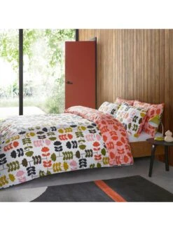 Orla Kiely Cut Stem 100% Cotton Duvet Cover Set