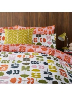 Orla Kiely Cut Stem 100% Cotton Duvet Cover Set 12 Orla Kiely Cut Stem 100% Cotton Duvet Cover Set -Home Furnishing Store V83PT SQ5 0000000029 MULTI SLd2