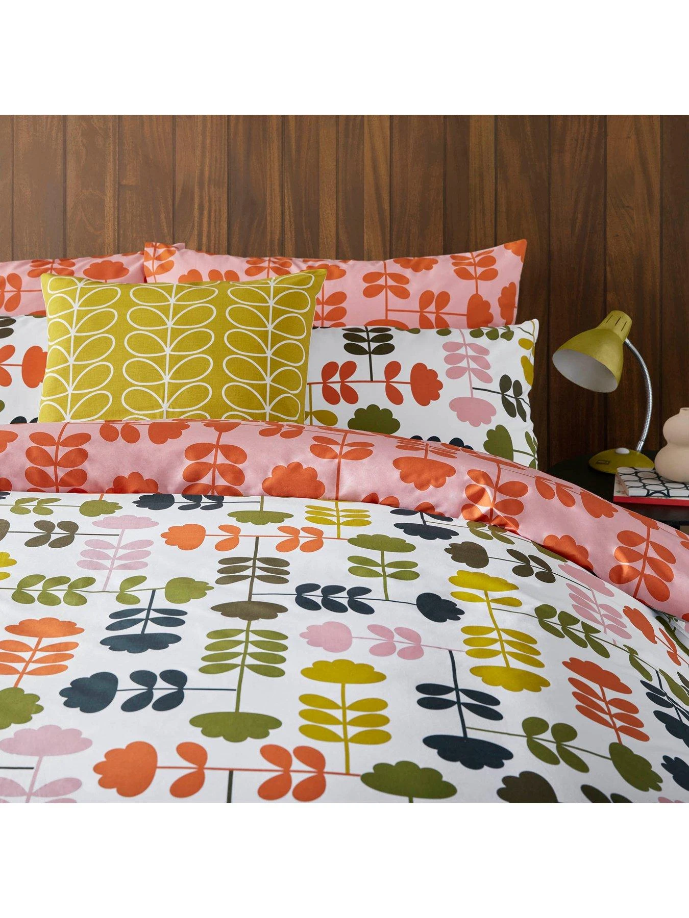 Orla Kiely Cut Stem 100% Cotton Duvet Cover Set 5 Orla Kiely Cut Stem 100% Cotton Duvet Cover Set - Image 5