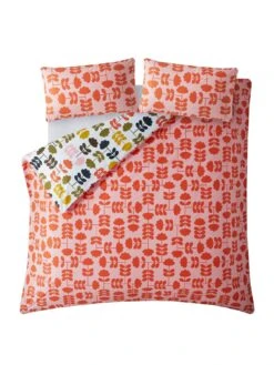 Orla Kiely Cut Stem 100% Cotton Duvet Cover Set 13 Orla Kiely Cut Stem 100% Cotton Duvet Cover Set -Home Furnishing Store V83PT SQ6 0000000029 MULTI SLd3