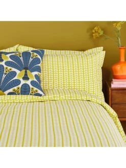 Orla Kiely Tiny Stem Duvet Cover Set - Yellow -Home Furnishing Store VHPD2 SQ3 0000000076 YELLOW SLd