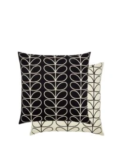 Orla Kiely Small Linear Stem Cushion - Monochrome