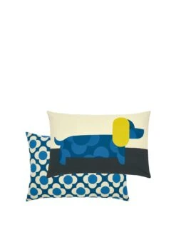 Orla Kiely Dachshund Cushion - Yellow