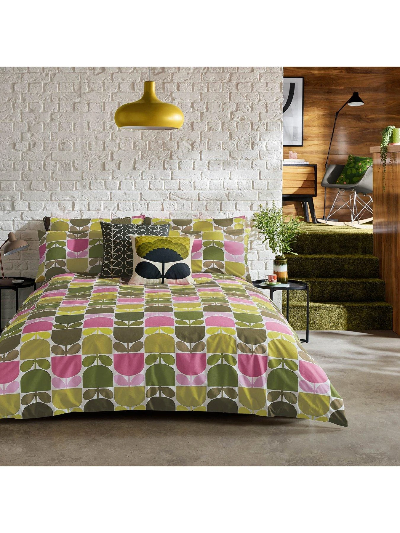 Orla Kiely Multi Stem 100% Cotton Duvet Cover Set 1 Orla Kiely Multi Stem 100% Cotton Duvet Cover Set